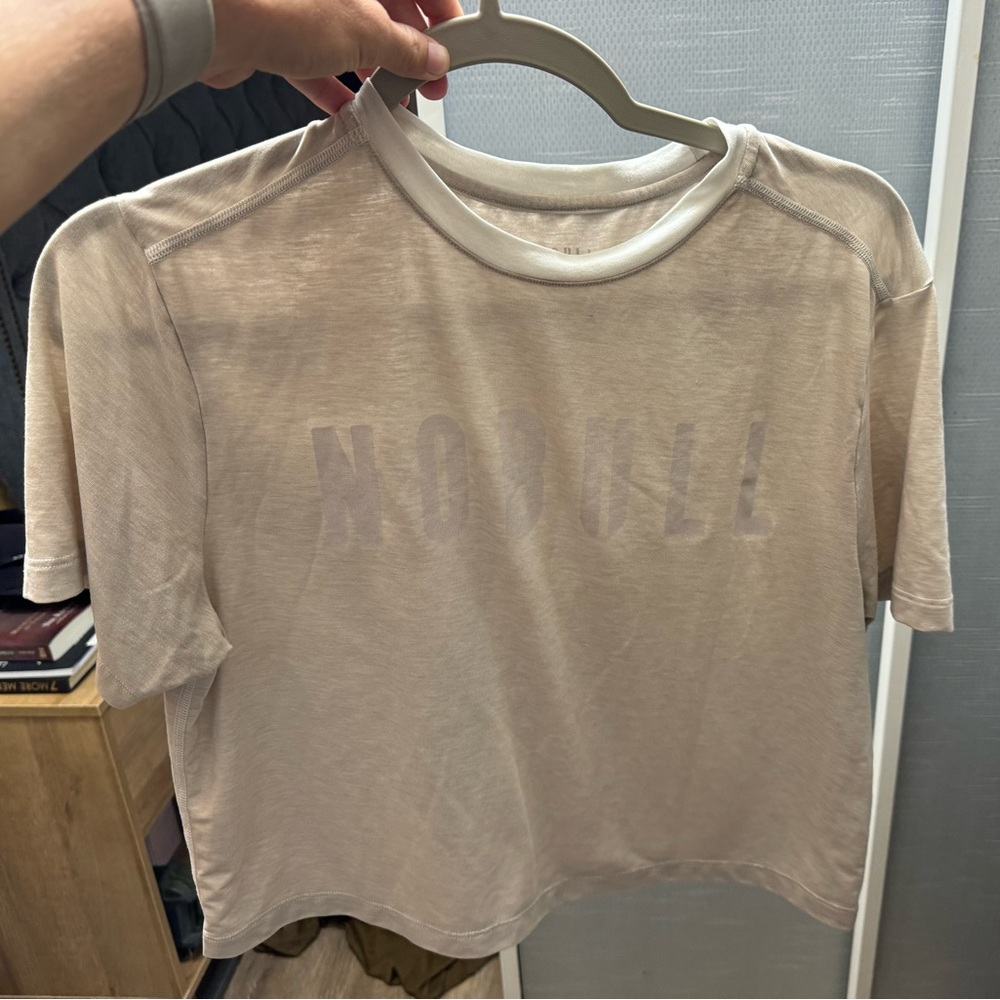 NOBULL Beige Crop Top